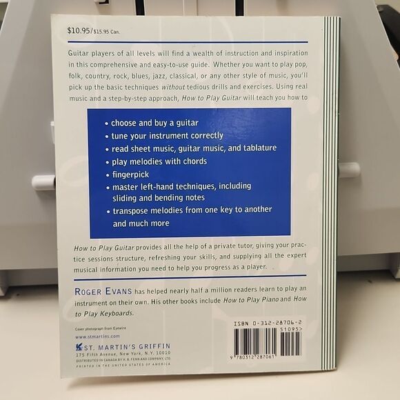 How to Play Guitar by Roger Evans Book - Picture 2 of 5